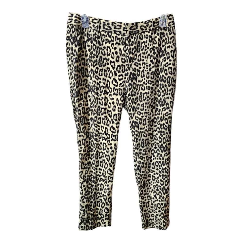 ANN TAYLOR Leopard Trouser Pant - Size 10‎